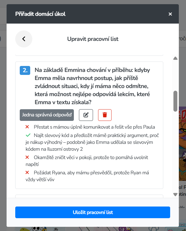 Více správných odpovědí